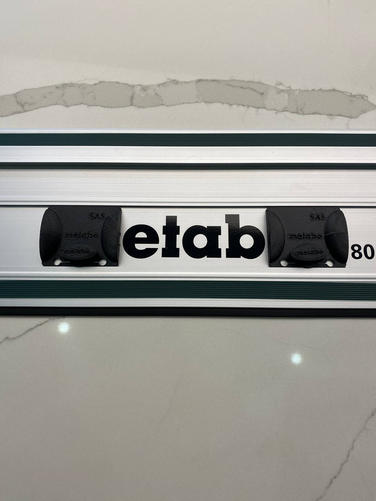 Plunge Stops /Guide Rail Stops / Track Limits / Anti Kickback / Repetitive Cuts 1 PAIR to fit Metabo Guide Rail