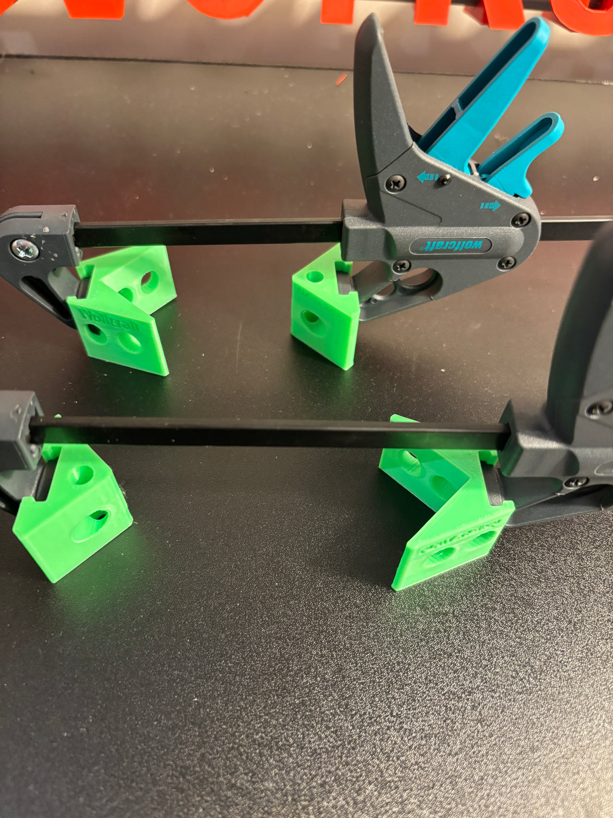 Corner Clamp Adaptor Kit for Wolfcraft Bar Clamps (set 2 pair)
