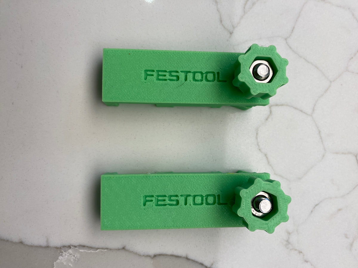 Plunge Stops /Guide Rail Stops / Track Limits / Anti Kickback / Repetitive Cuts 1 PAIR to fit Festool Guide Rail