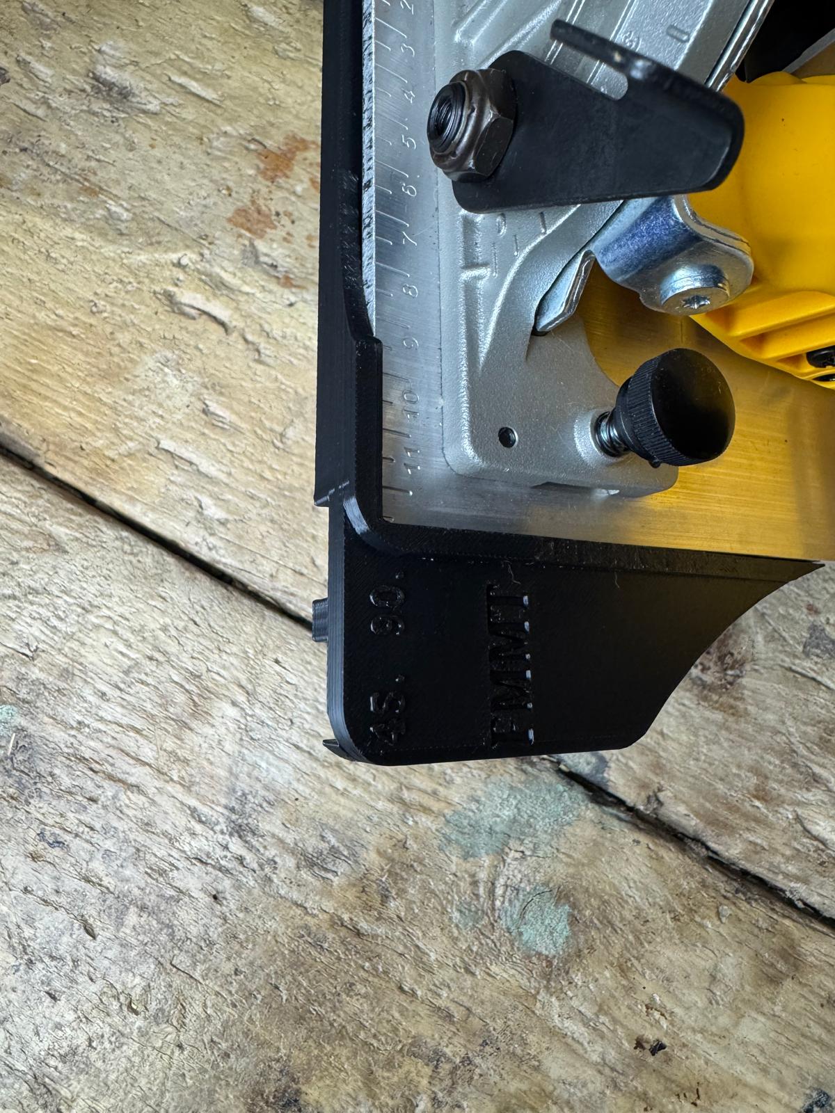 TOOLAX Führungsschienenadapterbasis – Perfekte 45° & 90° Schnitte, kompatibel mit Dewalt Kreissägen DCS570, DWE575, DCS575, DCS578, DCS573 – Passend für Festool Führungsschiene