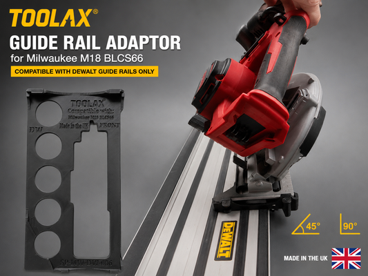 Adaptateur pour rail de guidage Milwaukee M18 BLCS66 – Compatible avec le rail de guidage Dewalt