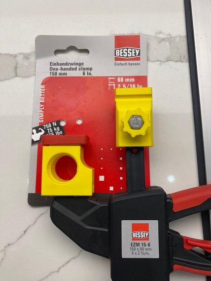 Dewalt track saw guide rail clamp adaptor feet - to fit Bessey Clamp