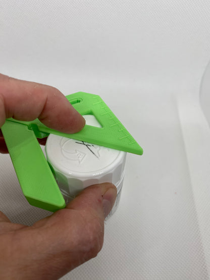 Small 2pc circle centre / center finder (round stock) and carpenter square
