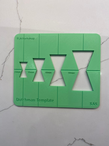TOOLAX Router Jig Template for Woodworking to make a Dutchman or Bow Tie Inlay