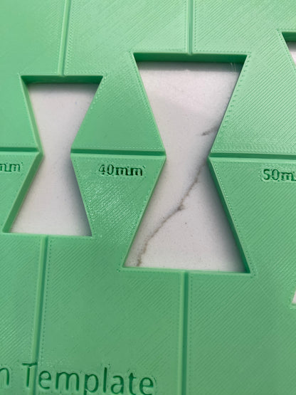 TOOLAX Router Jig Template for Woodworking to make a Dutchman or Bow Tie Inlay