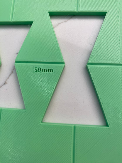 TOOLAX Router Jig Template for Woodworking to make a Dutchman or Bow Tie Inlay