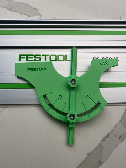 Fixation d'angle entièrement réglable pour rail de guidage Festool