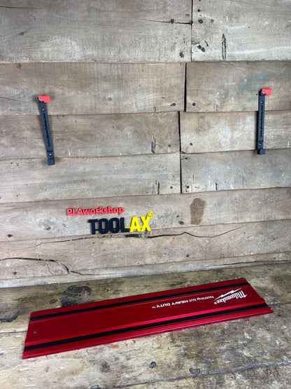 TOOLAX  Wall Mounting Brackets for Milwaukee Guide Rail Track Rack / Track Saw. 1 PAIR