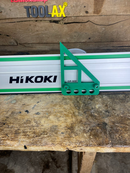TOOLAX Large Guide Rail Square with 45 & 90 Degree Stops to fit Hikoki Rail