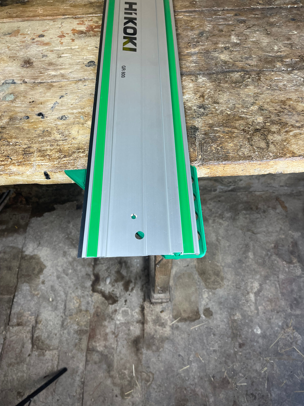 TOOLAX Large Guide Rail Square with 45 & 90 Degree Stops to fit Hikoki Rail
