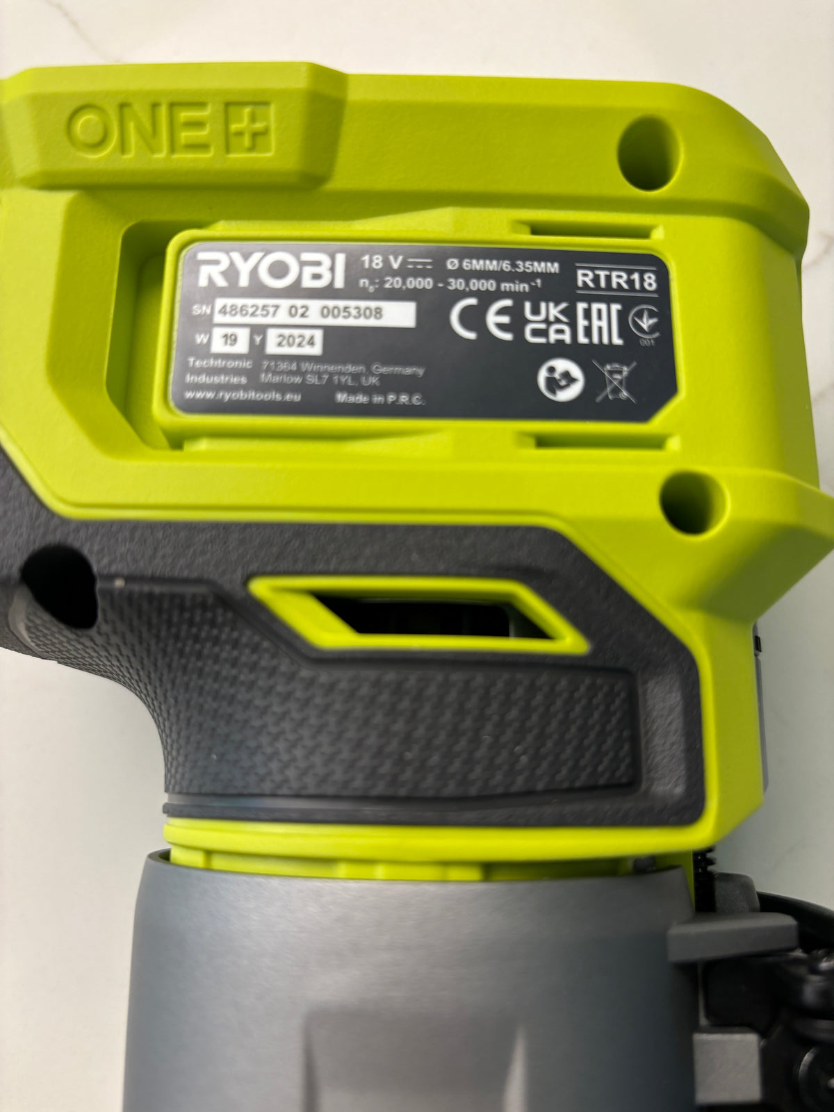 Ryobi RTR18 RTR18C R18TR P601 Plunge Base Guide Rail Adaptor to Scheppach Guide Track