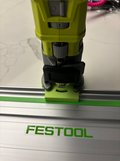 Adaptateur de base plongeante Ryobi RTR18 RTR18C R18TR P601 pour rail de guidage Festool