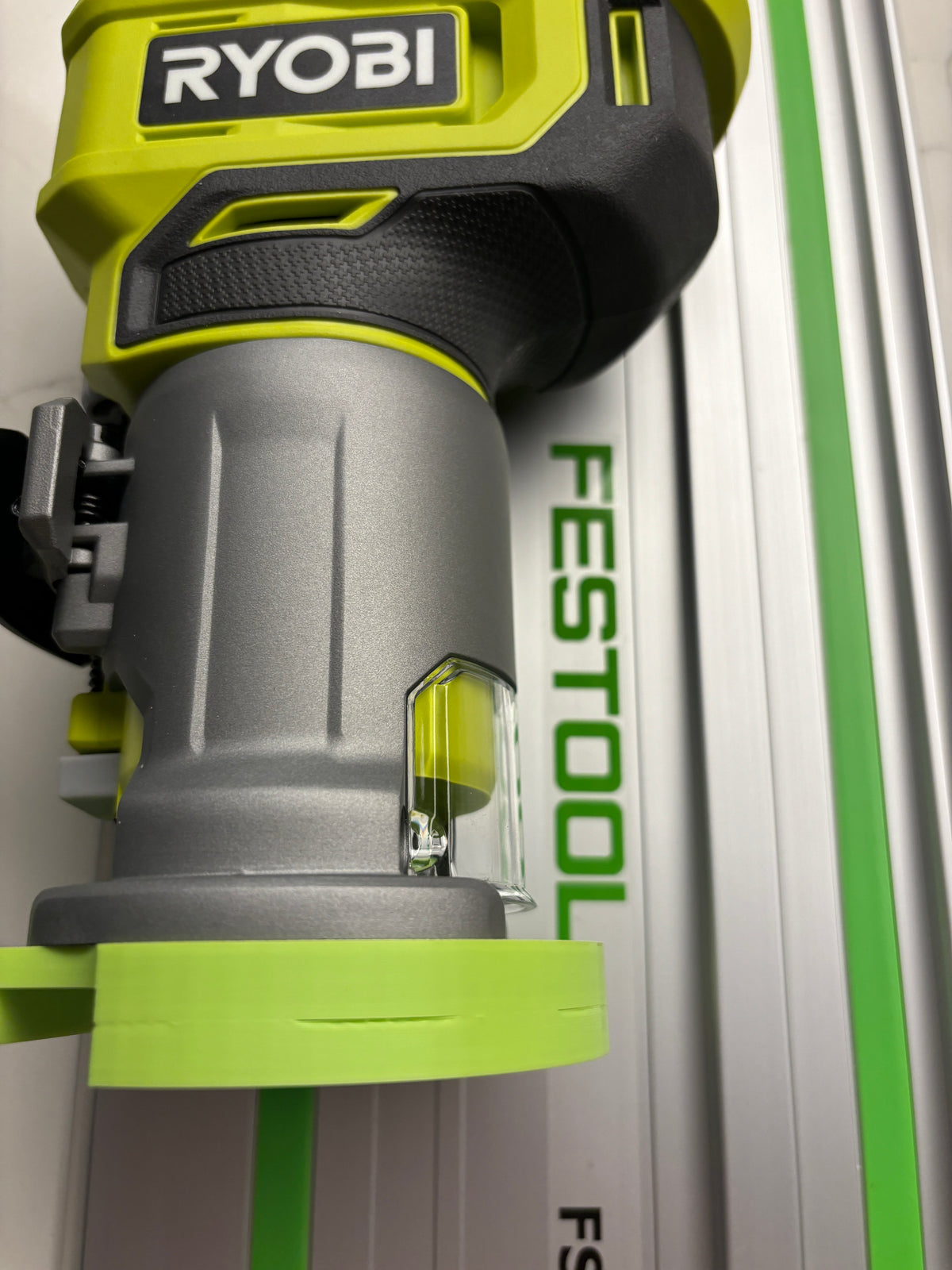 Adaptateur de base plongeante Ryobi RTR18 RTR18C R18TR P601 pour rail de guidage Festool