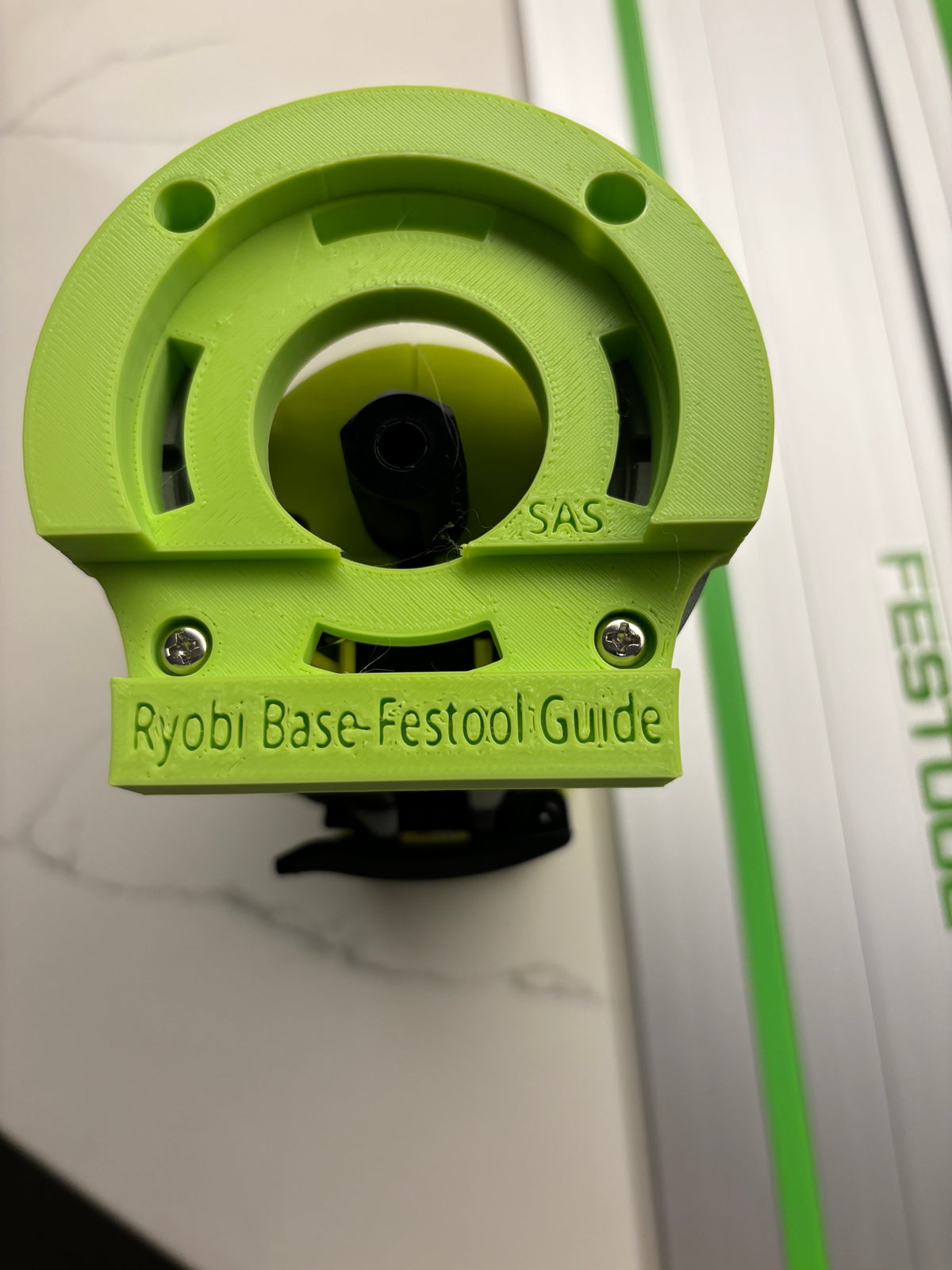 Adaptateur de base plongeante Ryobi RTR18 RTR18C R18TR P601 pour rail de guidage Festool