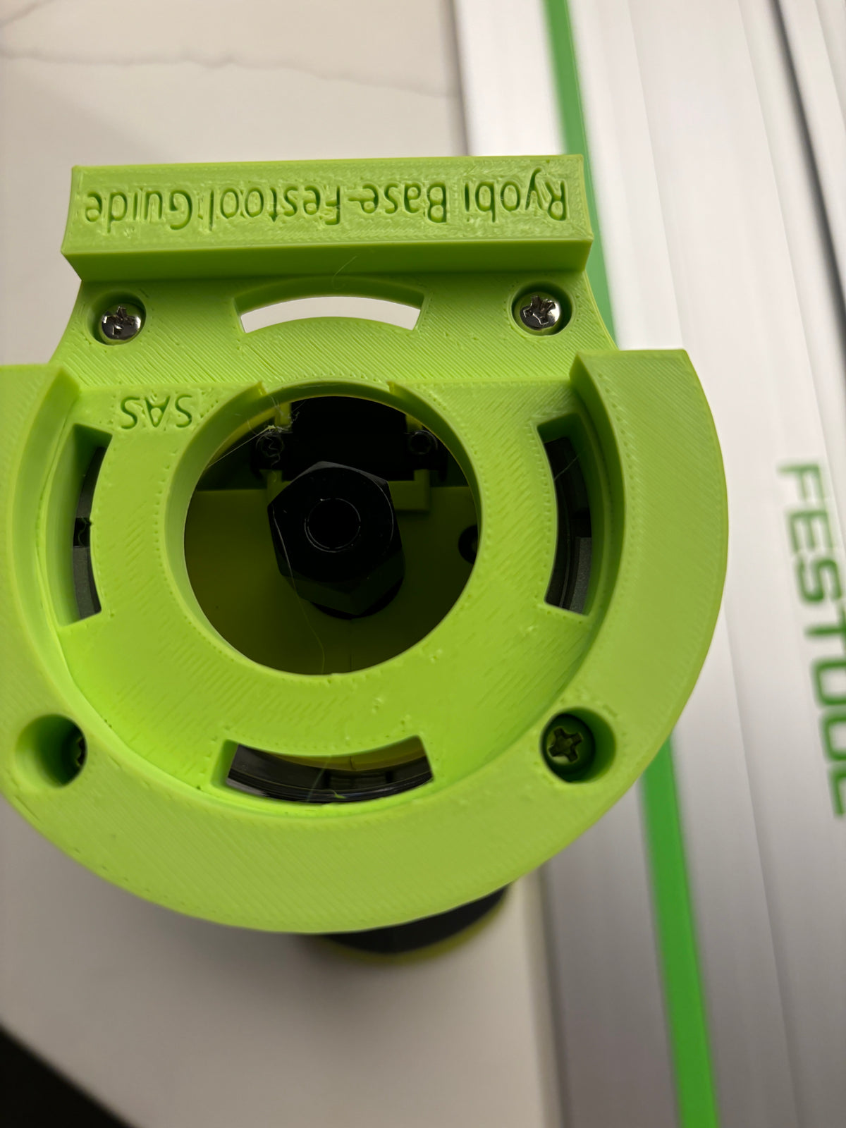 Adaptateur de base plongeante Ryobi RTR18 RTR18C R18TR P601 pour rail de guidage Festool
