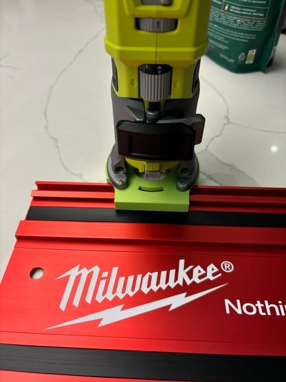 Ryobi RTR18 RTR18C R18TR P601 Tauchsockel-Schienenadapter für Milwaukee Führungsschiene