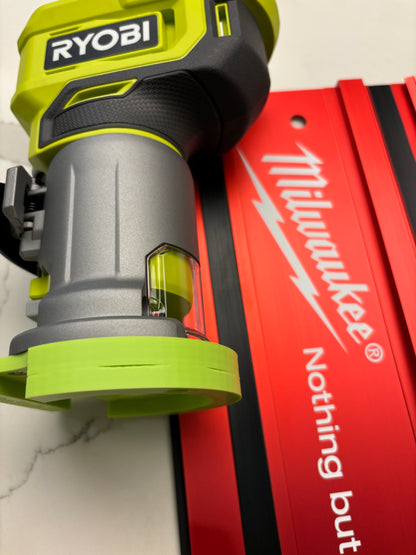 Ryobi RTR18 RTR18C R18TR P601 Tauchsockel-Schienenadapter für Milwaukee Führungsschiene