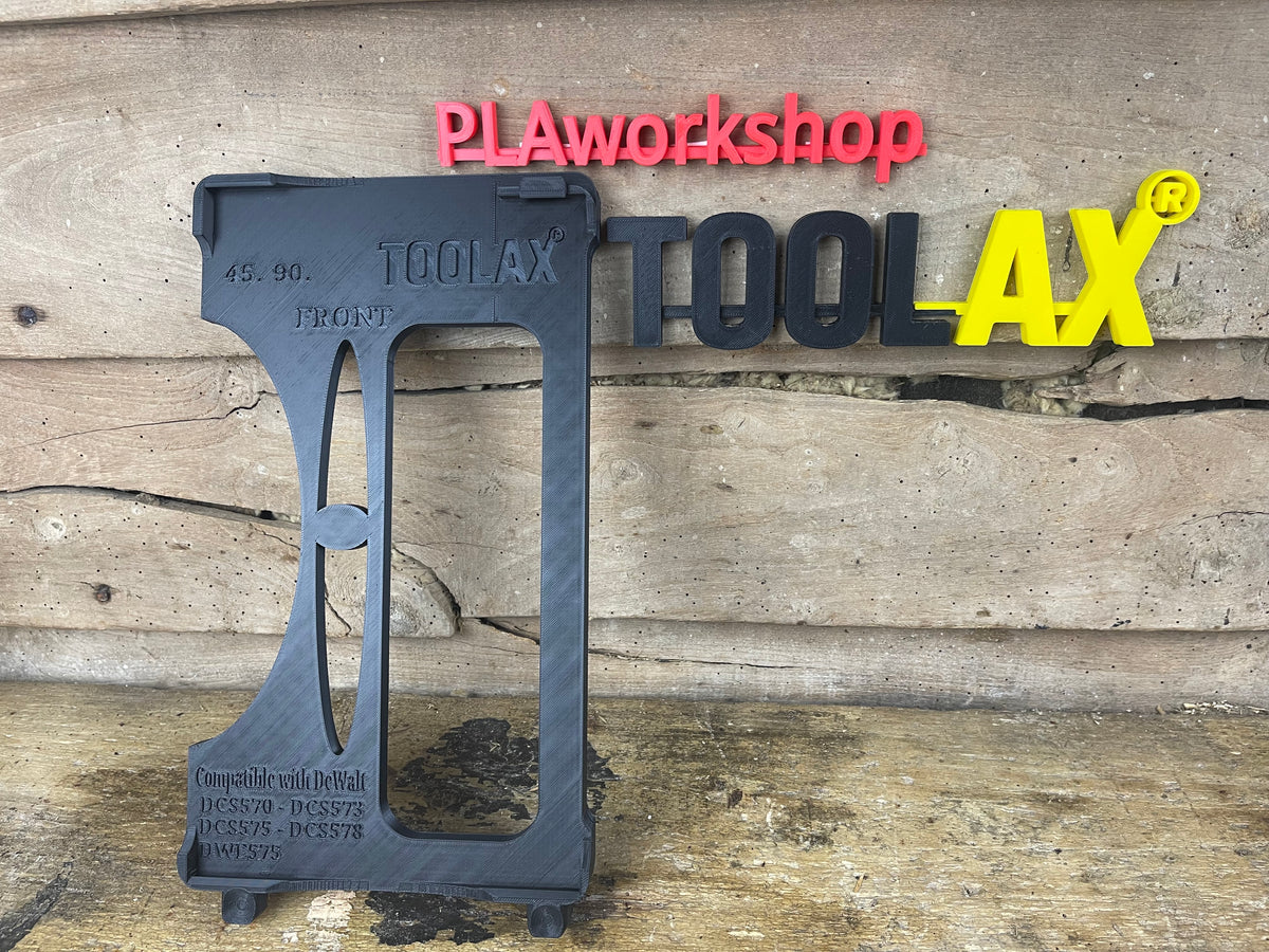 TOOLAX Guide Rail Adapter Base – Cut Perfect 45° & 90° Angles compatible with Dewalt Circular Saws (DCS570, DWE575, DCS575, DCS578, DCS573) – for Dewalt Guide Rails