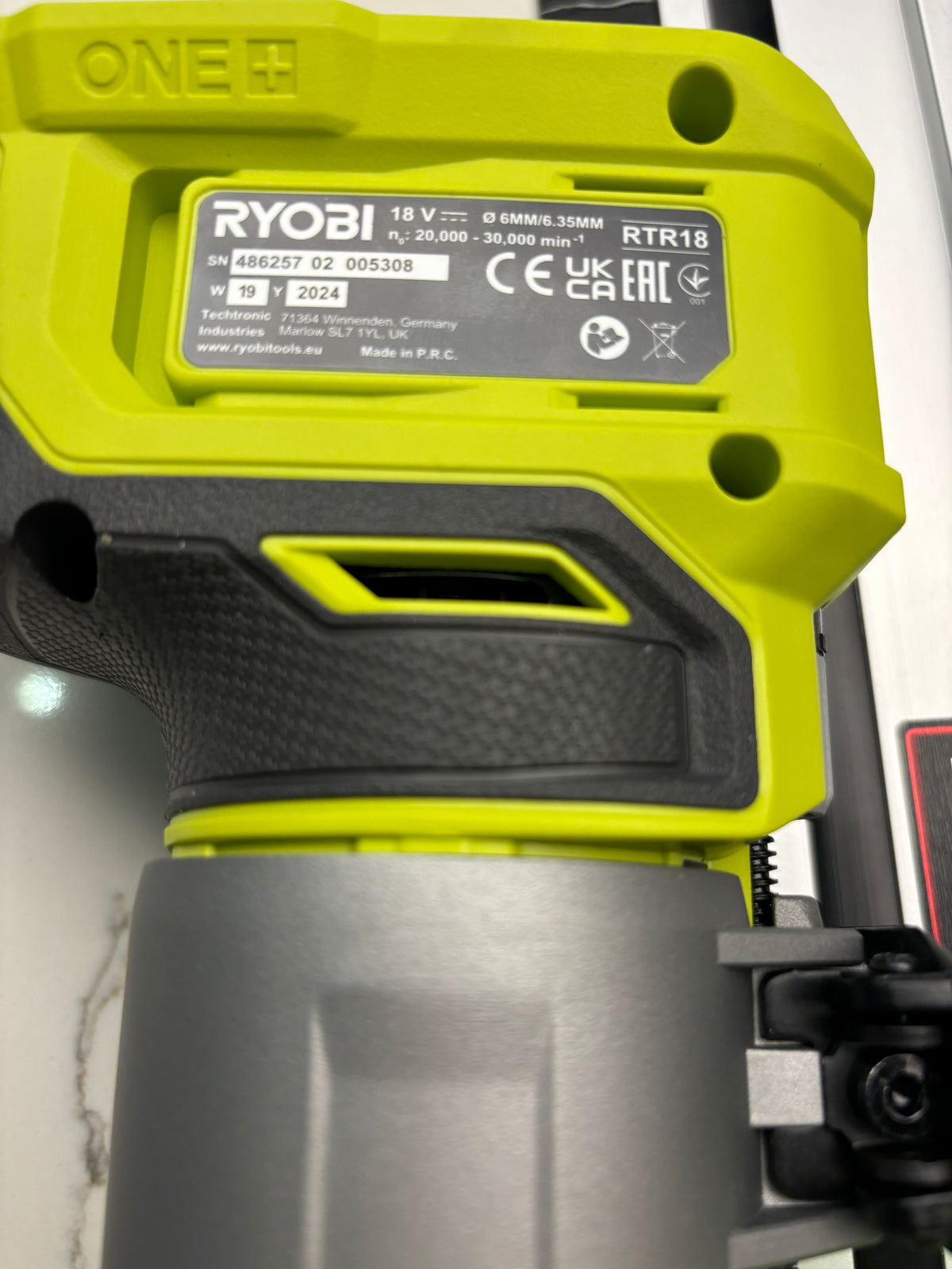 Ryobi RTR18 RTR18C R18TR P601 Plunge Base Guide Rail Adaptor to Einhell Guide Track