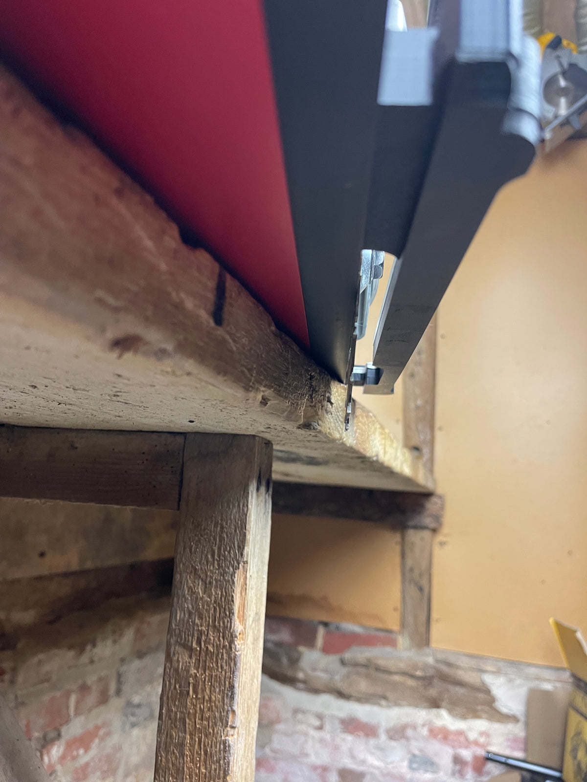 TOOLAX Guide Rail Adapter Base – Cut Perfect 45° & 90° Angles made for Milwaukee HD18CS compatible with Milwaukee Guide rail