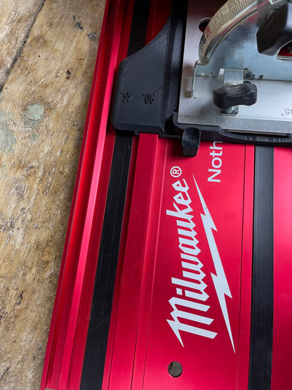 TOOLAX Guide Rail Adapter Base – Cut Perfect 45° & 90° Angles made for Milwaukee HD18CS compatible with Milwaukee Guide rail