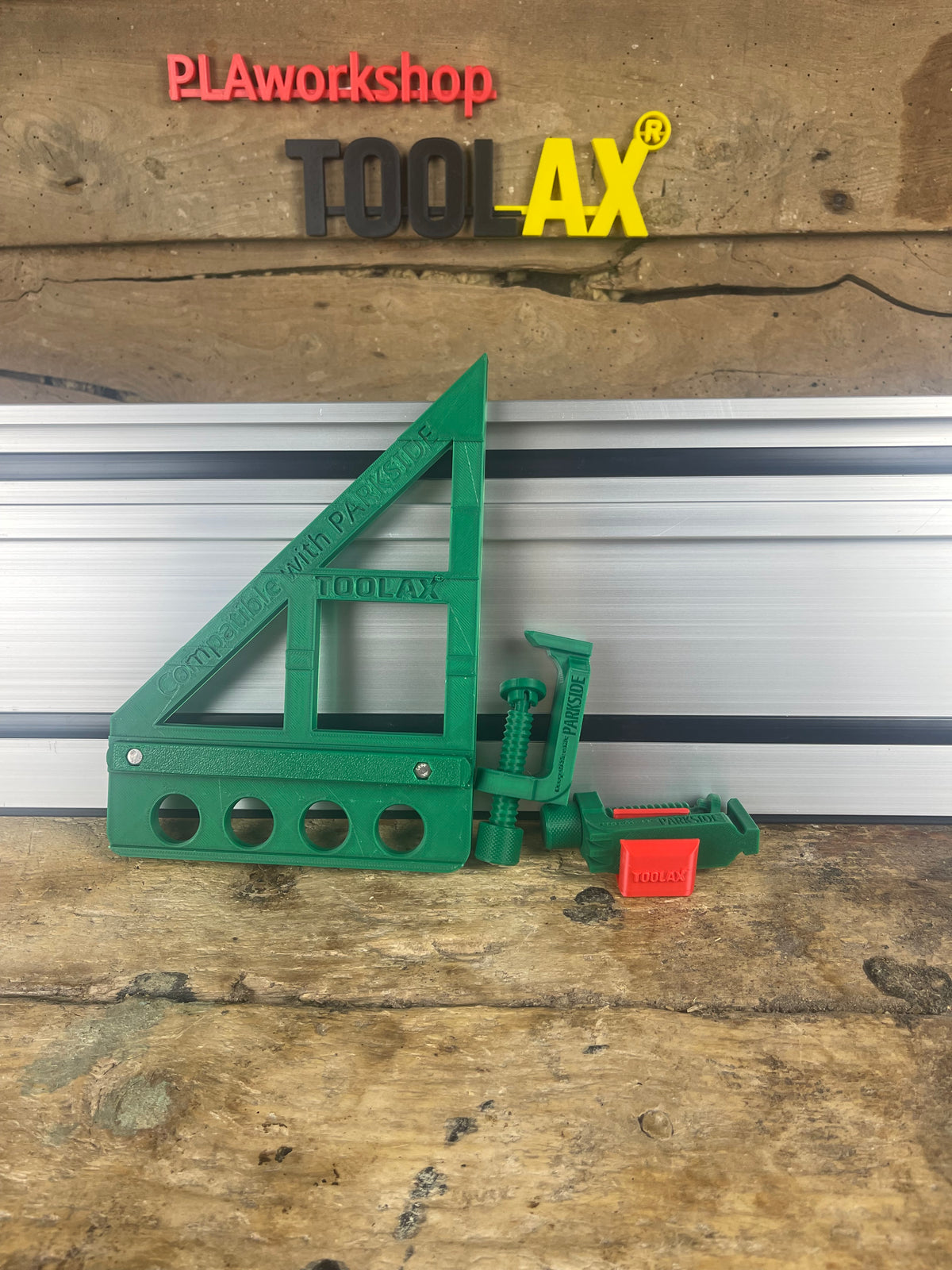 TOOLAX G-Clamp All-In-One + 45&90 Degree Angle Guide Rail Stop compatible with Mafell