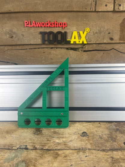 TOOLAX G-Clamp All-In-One + 45&90 Degree Angle Guide Rail Stop compatible with Mafell
