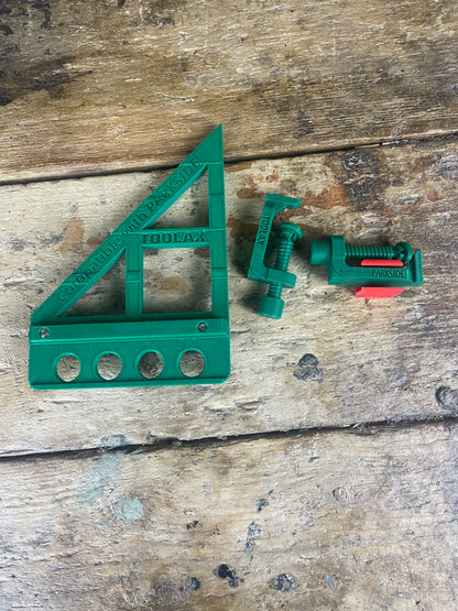 TOOLAX G-Clamp All-In-One + 45&90 Degree Angle Guide Rail Stop compatible with Mafell