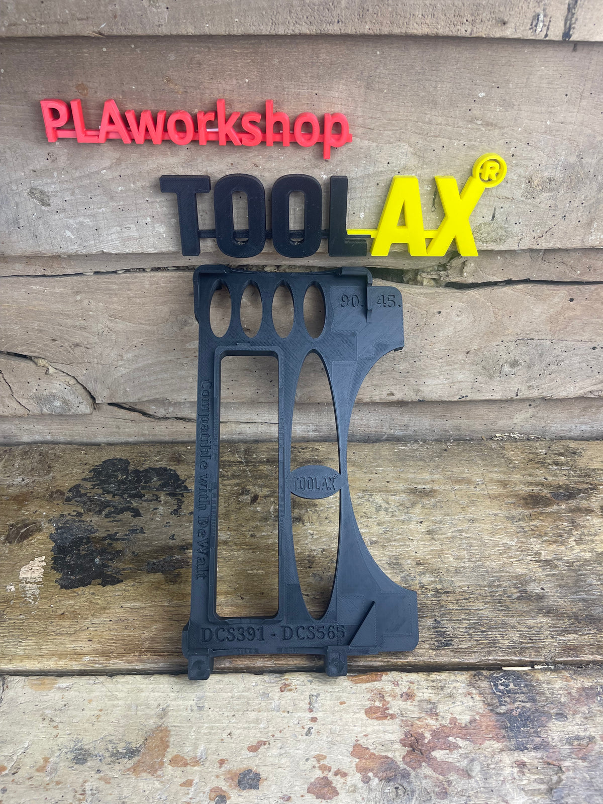 TOOLAX Guide Rail Adapter Base – Cut Perfect 45° & 90° Angles compatible with Dewalt Circular Saws DCS391 & DCS565  – for Dewalt Guide Rails