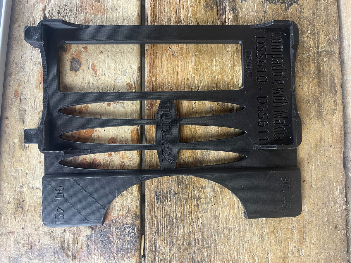 Adapterplatte / Schuh / Gleitplatte für Makita Handkreissäge DSS610 / DSS611 – Perfekte 45° & 90° Schnitte – Kompatibel mit Makita Führungsschienen