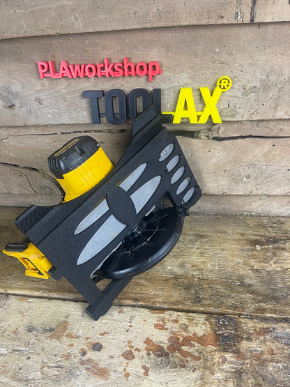 TOOLAX Führungsschienenadapterbasis – Perfekte 45° & 90° Schnitte, kompatibel mit Dewalt Kreissägen DCS391 & DCS565 – für Evolution Führungsschienen  
