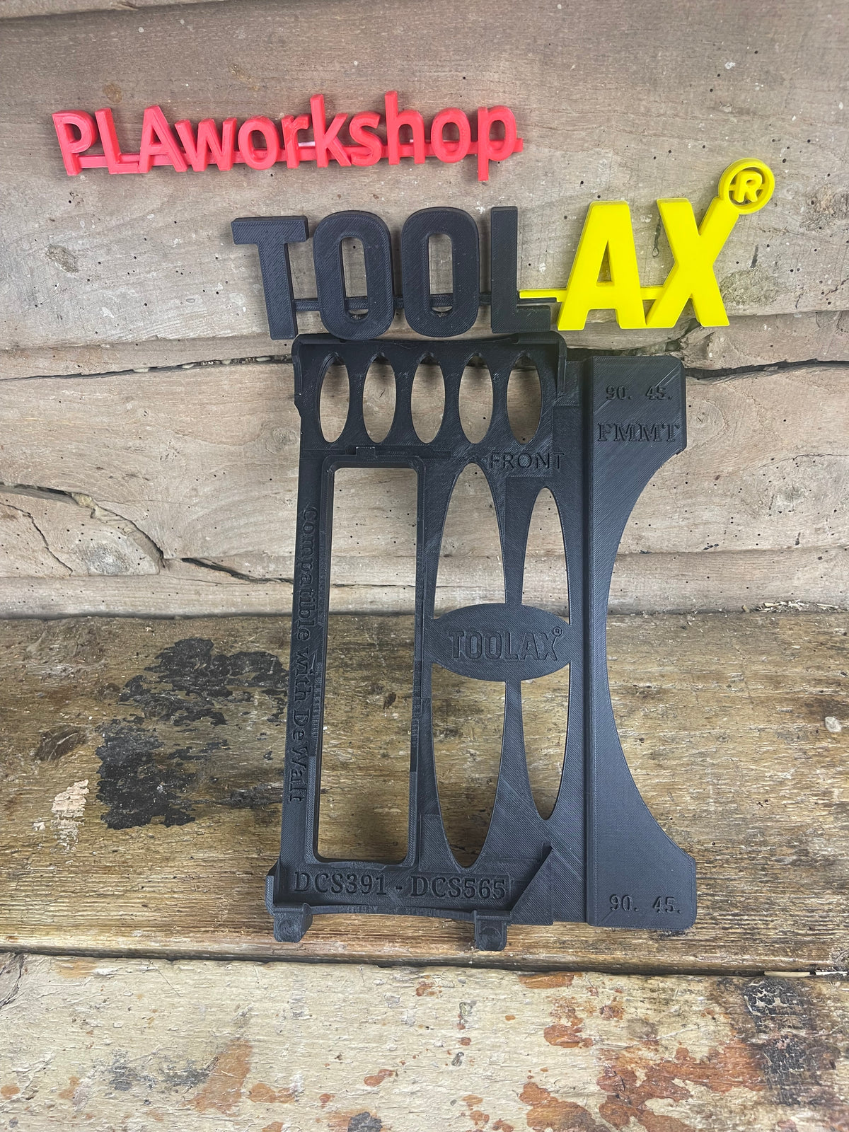 TOOLAX Führungsschienenadapterbasis – Perfekte 45° & 90° Schnitte, kompatibel mit Dewalt Kreissägen DCS391 & DCS565 – für Evolution Führungsschienen  