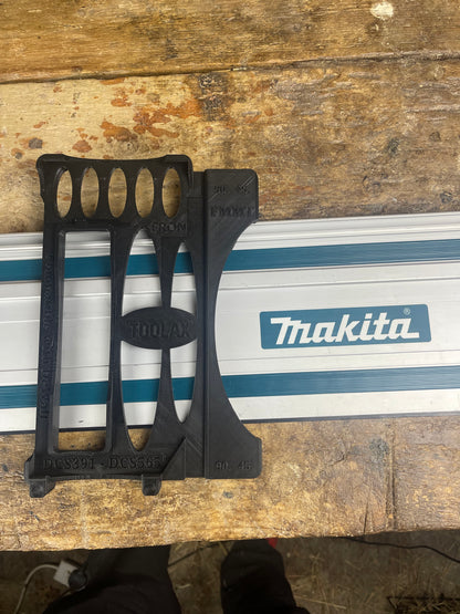 TOOLAX Geleiderailadapterbasis – Zaag perfecte hoeken van 45° & 90° compatibel met Dewalt Cirkelzagen DCS391 & DCS565 – voor Makita Geleiderails