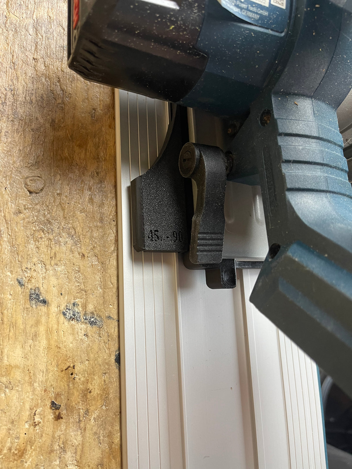 TOOLAX 45° & 90° Gleitplatte kompatibel mit Bosch GKS 18V-57