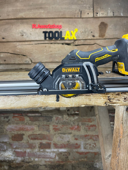 TOOLAX Guide Rail Adapter Base – Cut Perfect 45° & 90° Angles compatible with Dewalt Circular Saws DCS438 – for Dewalt Guide Rails