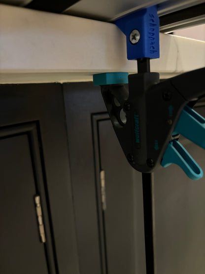 Scheppach track Saw FSN guide rail clamp feet - to fit Wolfcraft clamp (PK-2)
