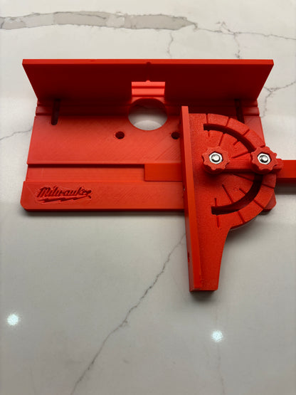 Milwaukee Mini-Frästisch mit Winkel-/Anschlagführung für Holzwerkbank