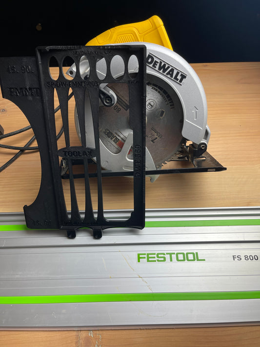 TOOLAX 45° and 90° cuts Adaptor for Dewalt Circular Saw DWE560 to fit Festool Guide rail
