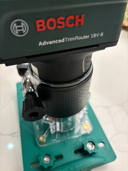 18V-8 Advanced Trim Router Base Jig compatible with Bosch