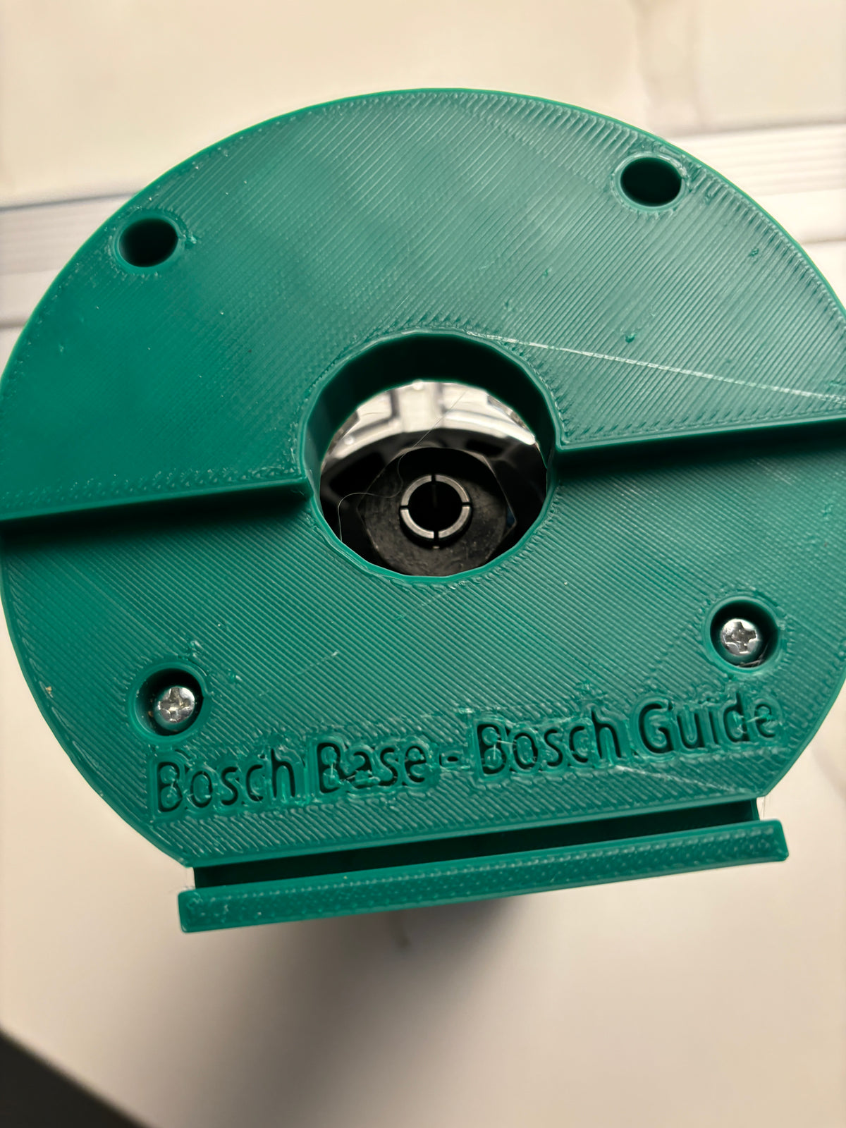 18V-8 Advanced Trim Router Plunge Base compatible with Bosch