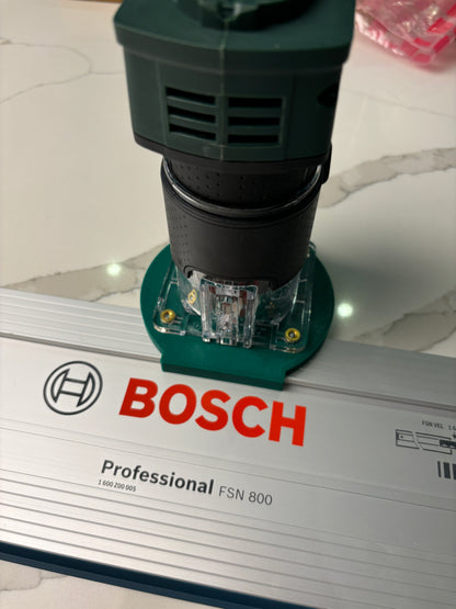 18V-8 Advanced Trim Router Plunge Base compatible with Bosch
