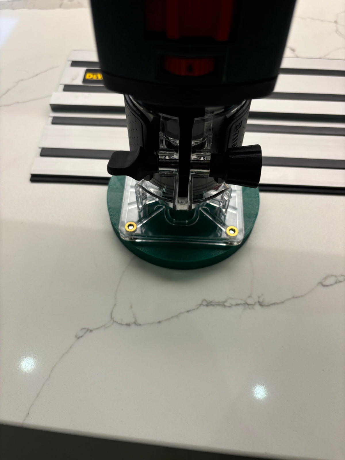 18V-8 Geavanceerde Trim Router Duikbasis Geleiderailadapter compatibel met Dewalt Geleiderail