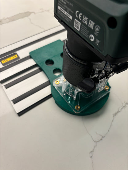 18V-8 Geavanceerde Trim Router Duikbasis Geleiderailadapter compatibel met Dewalt Geleiderail