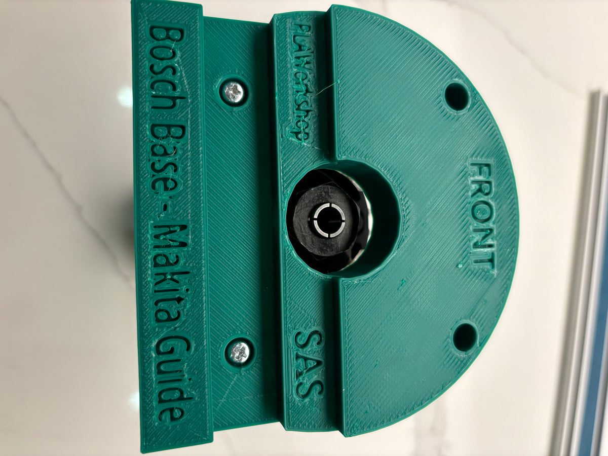 18V-8 Advanced Trim Router Plunge Base Guide Rail Adapter compatible with Makita Track / Guide Rail