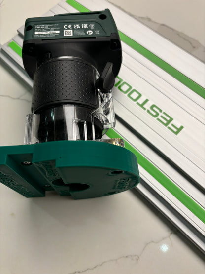 18V-8 Advanced Trim Router Plunge Base Guide Rail Adapter compatible with Festool Track / Guide Rail