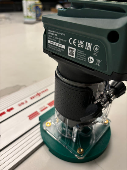 18V-8 Advanced Oberfräse Tauchbasis Führungsschienen-Adapter kompatibel mit Mafell Schiene / Führungsschiene