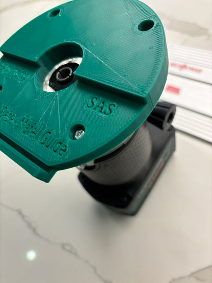 18V-8 Advanced Oberfräse Tauchbasis Führungsschienen-Adapter kompatibel mit Mafell Schiene / Führungsschiene