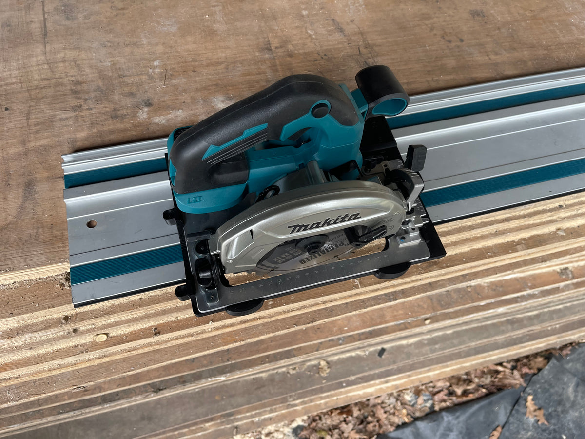 Makita DHS660 / XSH04 Adapterbasis unterstützt 90° und 45° Schnitte für Makita/Milwaukee/Festool/Evolution Führungsschienen
