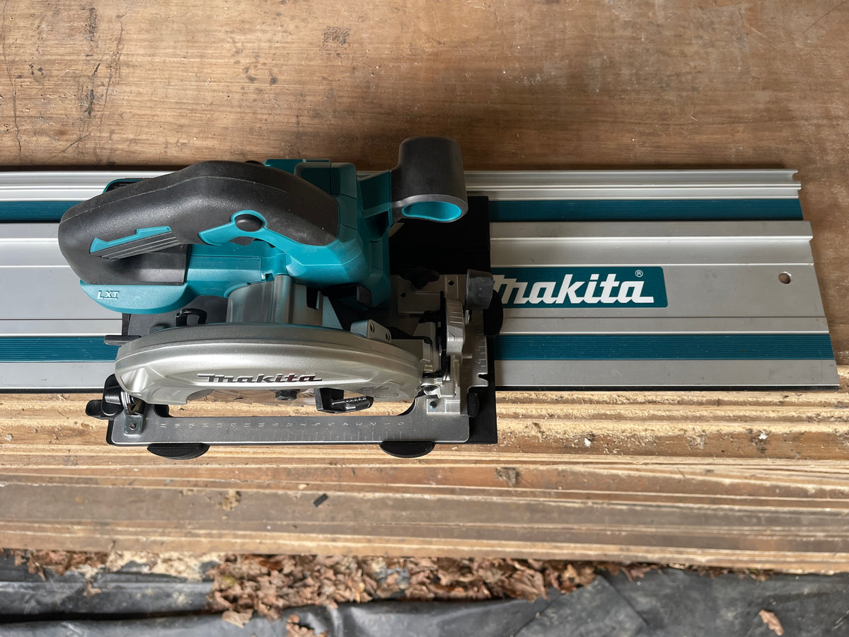 Makita DHS660 / XSH04 Adapterbasis unterstützt 90° und 45° Schnitte für Makita/Milwaukee/Festool/Evolution Führungsschienen