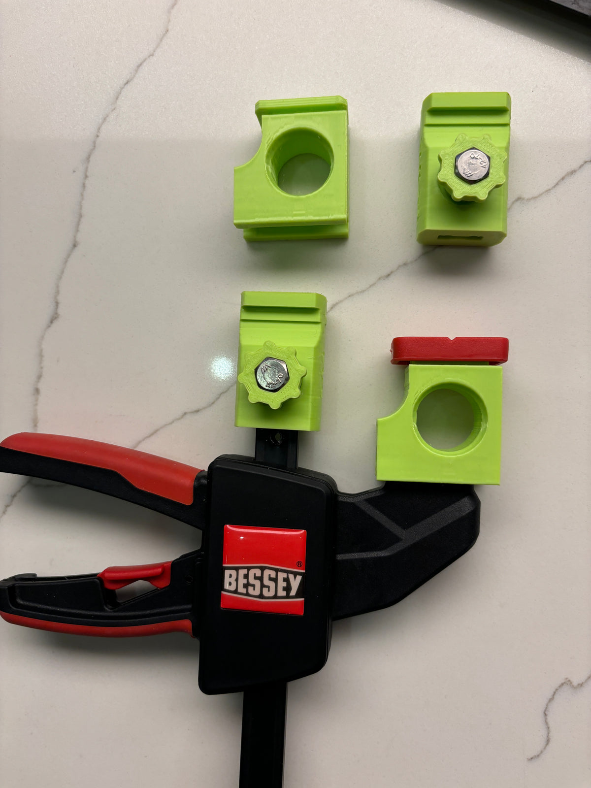 Ryobi track saw guide rail clamp adaptor feet - to fit Bessey Clamp (PAIR) 2x